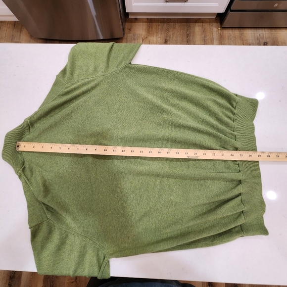 Magee 1866 Sweater Mens XXL "Fits Large" Green 1/4 Zip Long Sleeve 100% Cotton - Picture 12 of 13